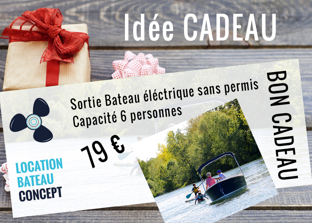 Location bateau Concept - BON CADEAU St Valentin - Départ retraite - Anniversaire - Mariage...